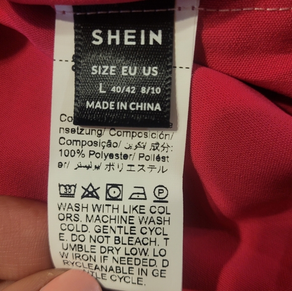 Pink Tiered Dress - Large - Picture 4 of 9